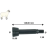 Tulsan Süt Sağma Makinesi Koyun Meme Lastiği Kauçuk 18.5mm